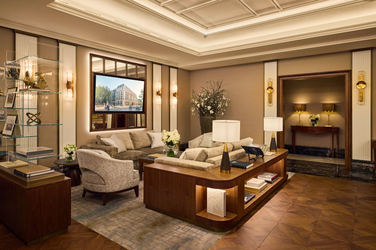 Classic lounge room in a 5 star hotel in Düsseldorf