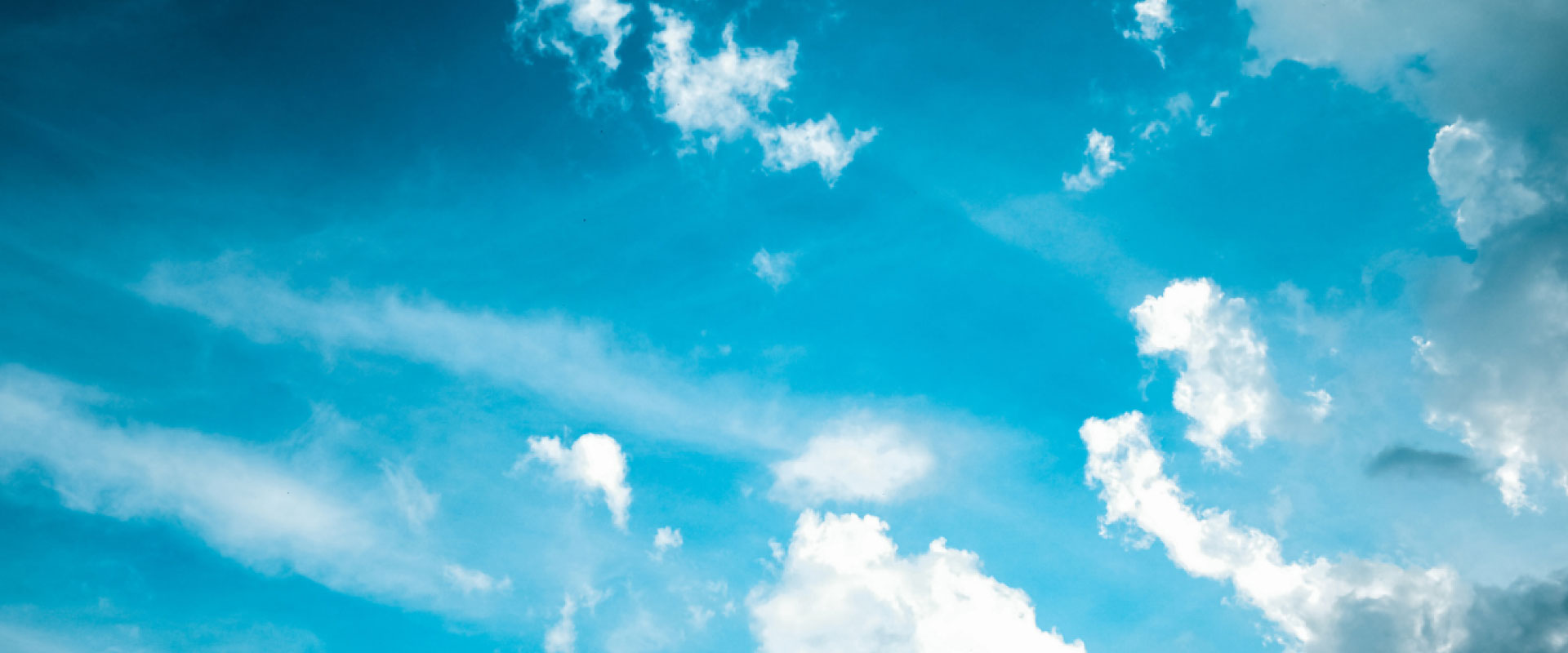 A blue sky with clouds