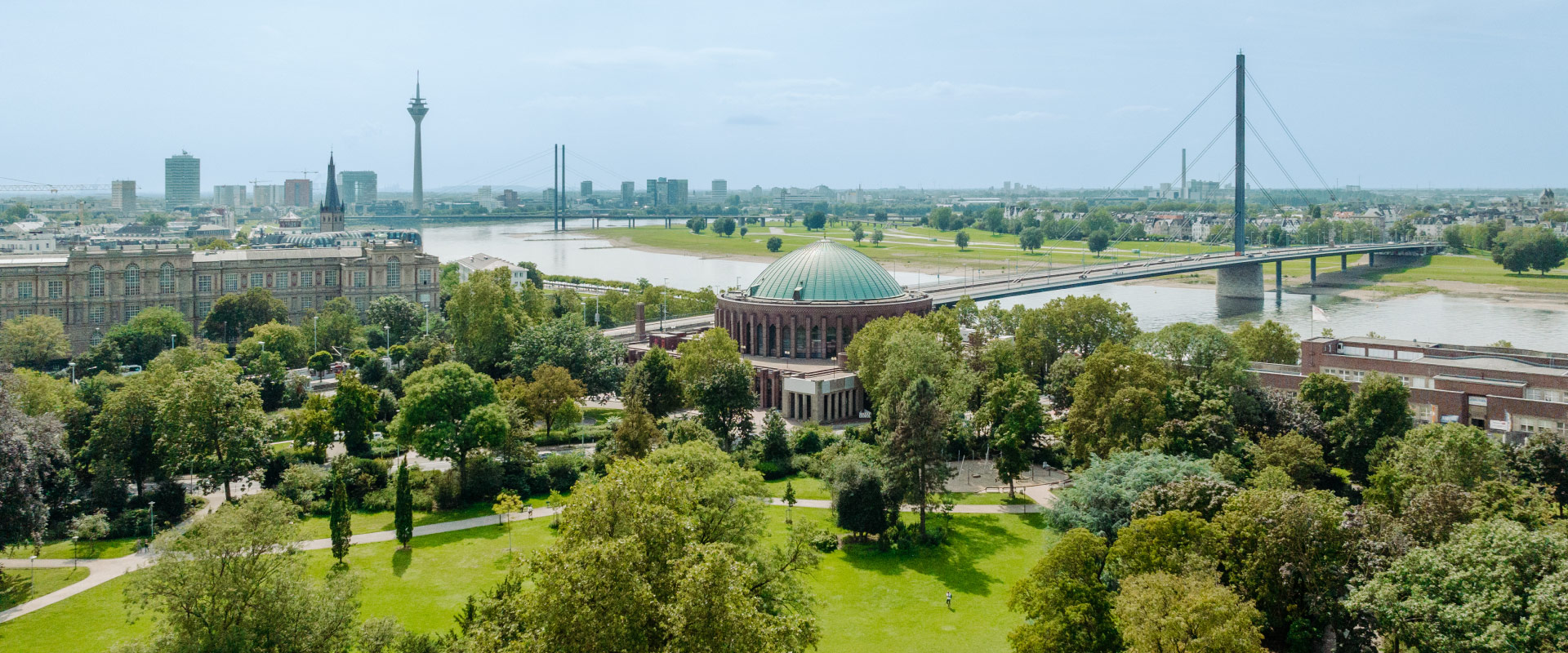 Aerial view of Düsseldorf