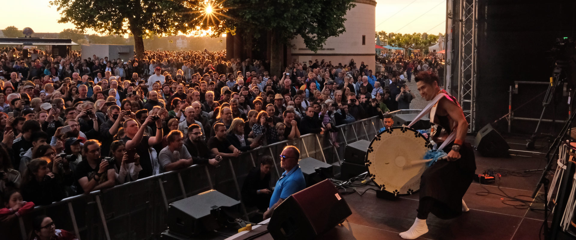 Crowd in front of the stage on Japan Day in Düsseldorf